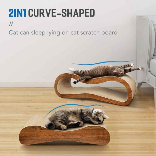 Best 2 in 1 Cat Scratcher Cardboard Lounge Bed