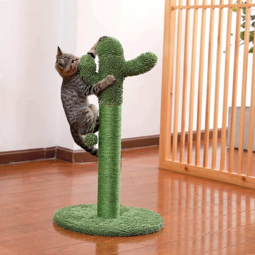 Cactus Cat Scratching Post with Interactive Ball