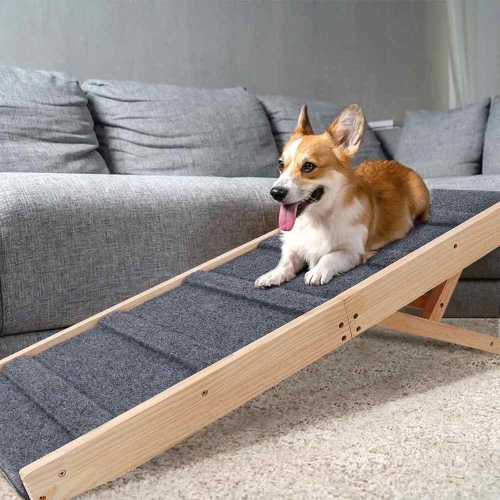 Portable Folding Wood Dog & Cat Ramp