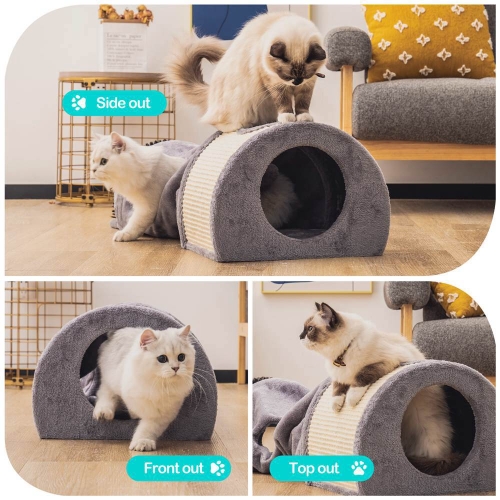 Sisal Collapsible Cat Tunnel Bed