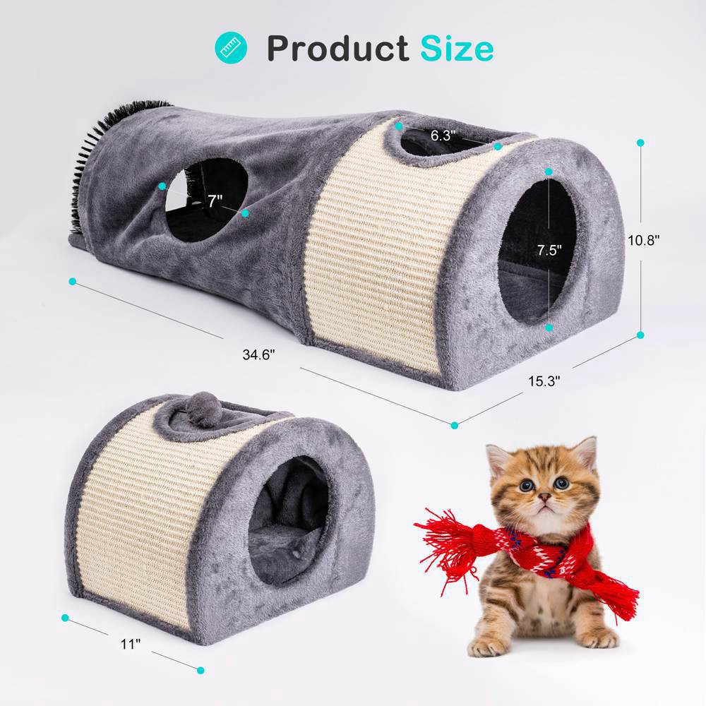 Sisal-Collapsible-Cat-Tunnel-Bed
