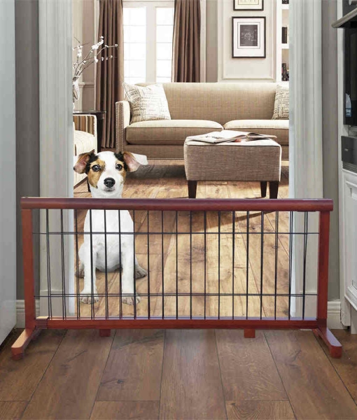 Free Standing Wire Mesh Dog Gate