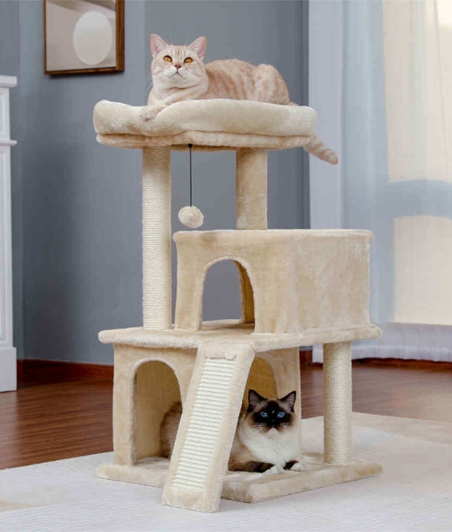 34 Inches Sisal Posts Cat Tree