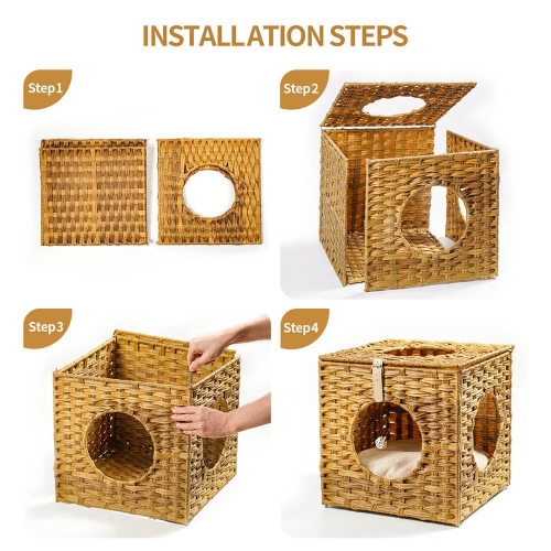 With 3 Holes Rattan