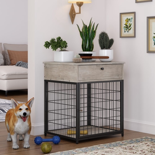 With Storage Console Dog Crate