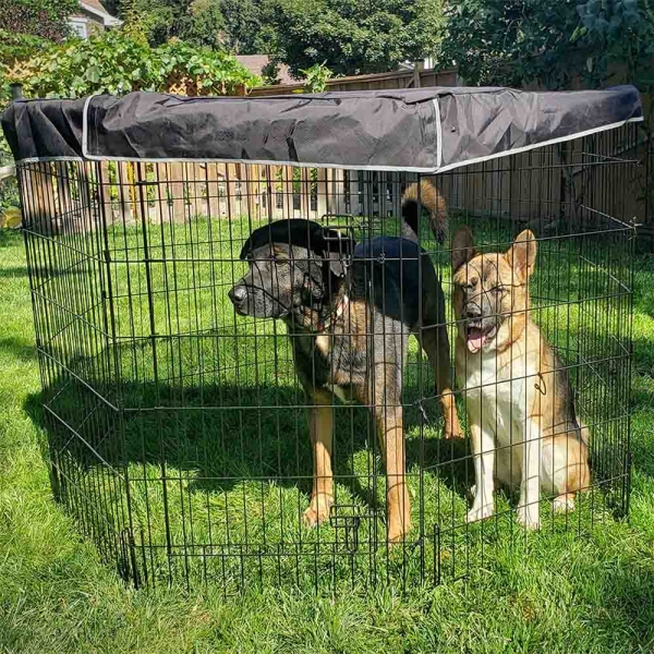 Foldable Metal Dog Fence Sports Game Fence Pen Indoor and Outdoor Use