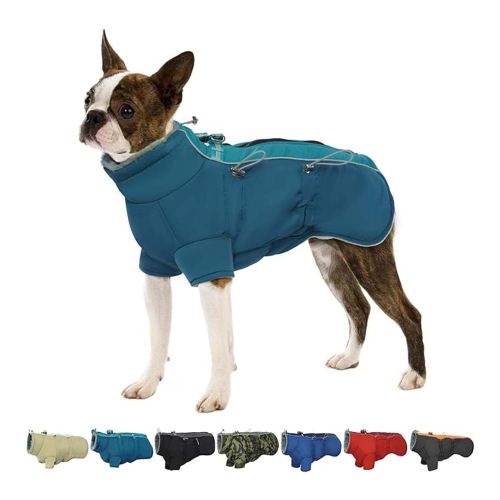 Fleece Lining Reflective Waterproof Warm Dog Coats