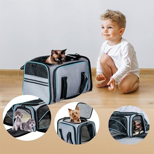 Foldable Portable Breathable Pet Shoulder Bag